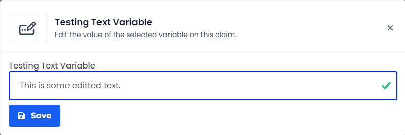 An image of a selecting a claim